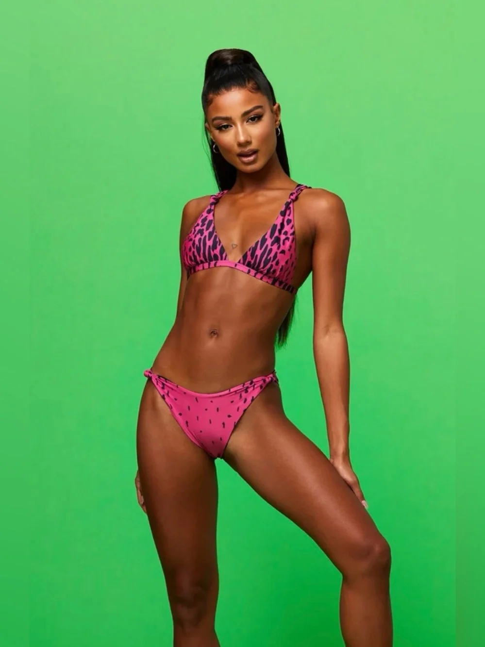 BEACH RIOT Bette Top - Knotty Bikini Bottoms SET